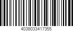 Código de barras (EAN, GTIN, SKU, ISBN): '4038033417355'