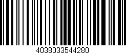 Código de barras (EAN, GTIN, SKU, ISBN): '4038033544280'