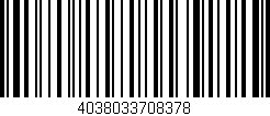 Código de barras (EAN, GTIN, SKU, ISBN): '4038033708378'