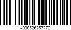 Código de barras (EAN, GTIN, SKU, ISBN): '4038526257772'