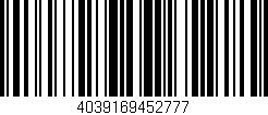Código de barras (EAN, GTIN, SKU, ISBN): '4039169452777'