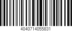 Código de barras (EAN, GTIN, SKU, ISBN): '4040714055831'