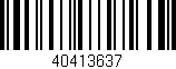 Código de barras (EAN, GTIN, SKU, ISBN): '40413637'