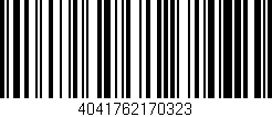 Código de barras (EAN, GTIN, SKU, ISBN): '4041762170323'