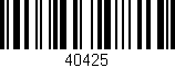 Código de barras (EAN, GTIN, SKU, ISBN): '40425'