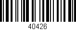 Código de barras (EAN, GTIN, SKU, ISBN): '40426'