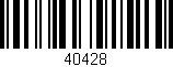Código de barras (EAN, GTIN, SKU, ISBN): '40428'