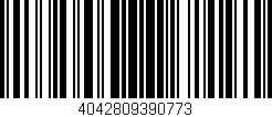 Código de barras (EAN, GTIN, SKU, ISBN): '4042809390773'