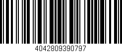 Código de barras (EAN, GTIN, SKU, ISBN): '4042809390797'
