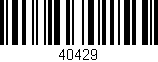 Código de barras (EAN, GTIN, SKU, ISBN): '40429'