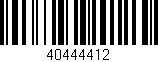 Código de barras (EAN, GTIN, SKU, ISBN): '40444412'