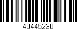 Código de barras (EAN, GTIN, SKU, ISBN): '40445230'
