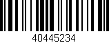 Código de barras (EAN, GTIN, SKU, ISBN): '40445234'