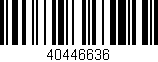 Código de barras (EAN, GTIN, SKU, ISBN): '40446636'