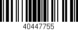 Código de barras (EAN, GTIN, SKU, ISBN): '40447755'