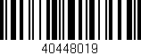 Código de barras (EAN, GTIN, SKU, ISBN): '40448019'