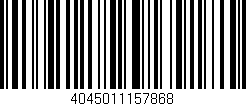 Código de barras (EAN, GTIN, SKU, ISBN): '4045011157868'