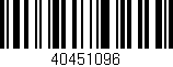 Código de barras (EAN, GTIN, SKU, ISBN): '40451096'