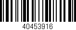 Código de barras (EAN, GTIN, SKU, ISBN): '40453916'