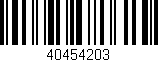 Código de barras (EAN, GTIN, SKU, ISBN): '40454203'