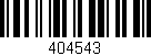 Código de barras (EAN, GTIN, SKU, ISBN): '404543'