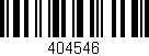 Código de barras (EAN, GTIN, SKU, ISBN): '404546'