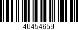 Código de barras (EAN, GTIN, SKU, ISBN): '40454659'