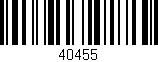 Código de barras (EAN, GTIN, SKU, ISBN): '40455'