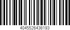 Código de barras (EAN, GTIN, SKU, ISBN): '4045526438193'
