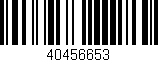 Código de barras (EAN, GTIN, SKU, ISBN): '40456653'