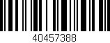 Código de barras (EAN, GTIN, SKU, ISBN): '40457388'
