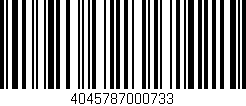 Código de barras (EAN, GTIN, SKU, ISBN): '4045787000733'