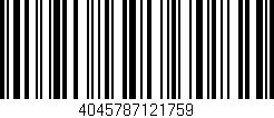 Código de barras (EAN, GTIN, SKU, ISBN): '4045787121759'