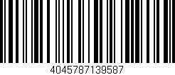 Código de barras (EAN, GTIN, SKU, ISBN): '4045787139587'