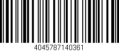 Código de barras (EAN, GTIN, SKU, ISBN): '4045787140361'