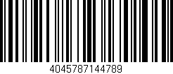 Código de barras (EAN, GTIN, SKU, ISBN): '4045787144789'