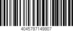 Código de barras (EAN, GTIN, SKU, ISBN): '4045787149807'