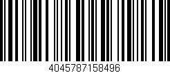 Código de barras (EAN, GTIN, SKU, ISBN): '4045787158496'