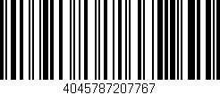 Código de barras (EAN, GTIN, SKU, ISBN): '4045787207767'
