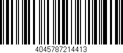 Código de barras (EAN, GTIN, SKU, ISBN): '4045787214413'