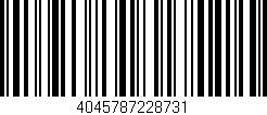 Código de barras (EAN, GTIN, SKU, ISBN): '4045787228731'