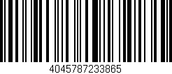 Código de barras (EAN, GTIN, SKU, ISBN): '4045787233865'