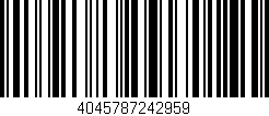 Código de barras (EAN, GTIN, SKU, ISBN): '4045787242959'
