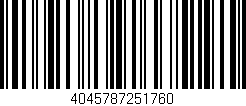 Código de barras (EAN, GTIN, SKU, ISBN): '4045787251760'