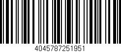 Código de barras (EAN, GTIN, SKU, ISBN): '4045787251951'