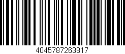 Código de barras (EAN, GTIN, SKU, ISBN): '4045787263817'