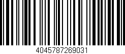 Código de barras (EAN, GTIN, SKU, ISBN): '4045787269031'