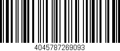Código de barras (EAN, GTIN, SKU, ISBN): '4045787269093'