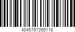 Código de barras (EAN, GTIN, SKU, ISBN): '4045787269116'