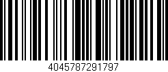 Código de barras (EAN, GTIN, SKU, ISBN): '4045787291797'